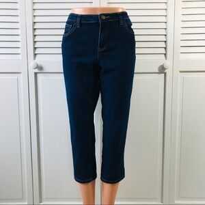 MICHAEL KORS Blue Cotton Blend Capris Jeans Size 8